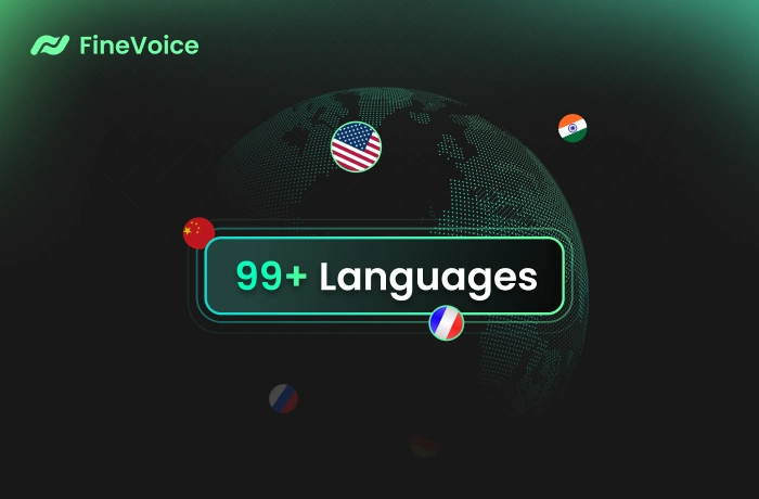 支援 99+ 種全球語言與多地區口音