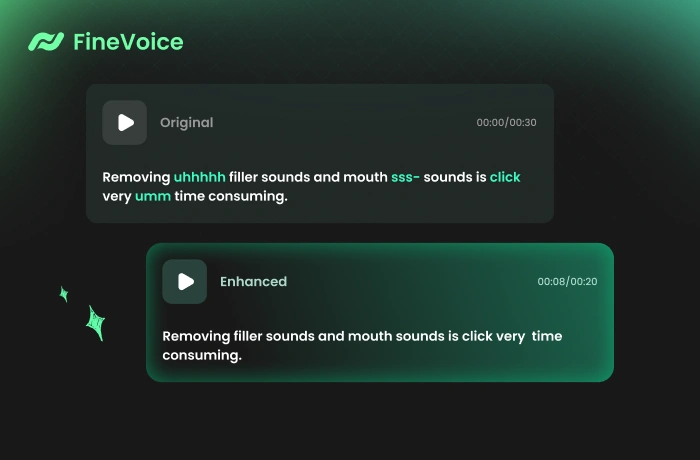 FineVoice AI Filler Word Remover